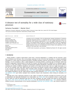 A distance test of normality for a wide class of stationary processes