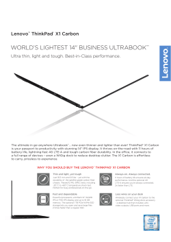 Lenovo ThinkPad X1 Carbon