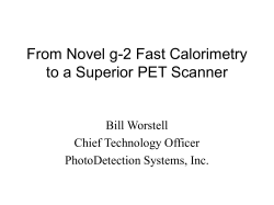 PET/CT &ndash; Particle physics measurement techniques applied to