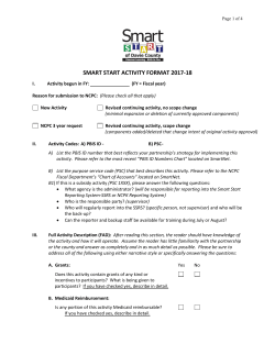 Smart Start Format for Activities