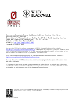 Comment on Computable General Equilibrium Models and