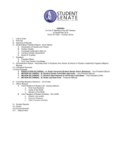 September 24th, 2015 - Drake University Student Senate