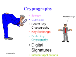 Cryptography - CSE@IIT Delhi