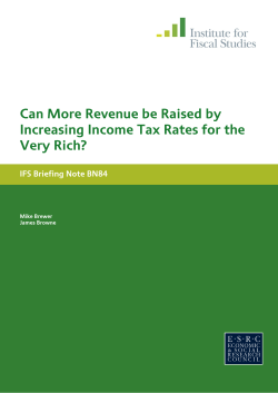 Can more revenue be raised by increasing income tax rates for the