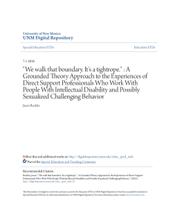 "We walk that boundary. It`s a tightrope." : A Grounded Theory