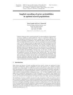 Implicit encoding of prior probabilities in optimal neural populations