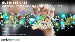 BUSINESS CASE Artificial Intelligence for Financial Services
