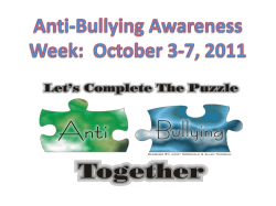 Anti-Bullying Awareness Week