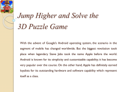 Jump Higher and Solve the 3D Puzzle Game