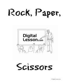 Rock, Paper, Scissors Preview Pages