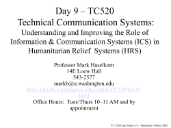 Day 1 &ndash; TC520