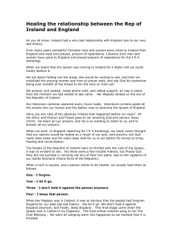 Healing the relationship between the Rep of Ireland and England