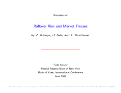 Rollover Risk and Market Freezes