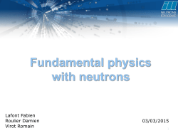 Nuclear and fundamental physics applications