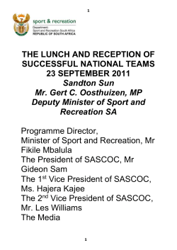 copy - Department of Sport and Recreation