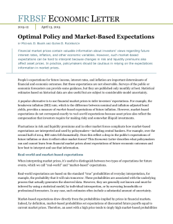 Optimal Policy and Market-Based Expectations