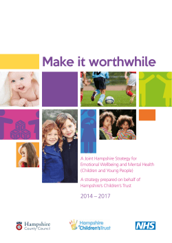Mental Health Strategy - Hampshire County Council