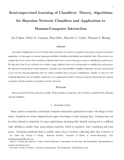 1 Semi-supervised Learning of Classifiers: Theory, Algorithms