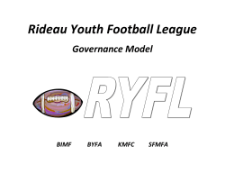 RYFL - Rideau Youth Football League