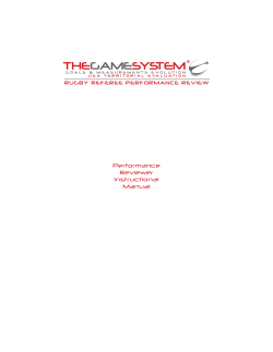 T-Game System Performance Reviewer Instructional