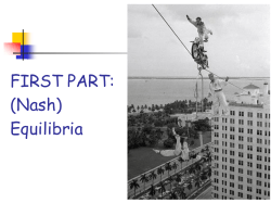Slides: Nash equilibria.