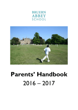 Parents` Handbook