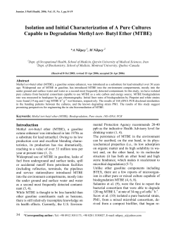 Isolation and Initial Characterization of A Pure Cultures Capable to