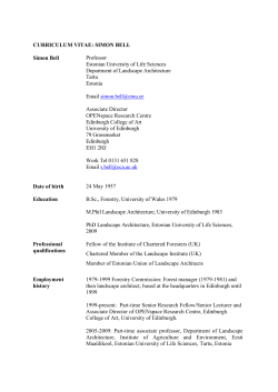curriculum vitae: simon bell