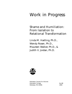 Shame and Humiliation: From Isolation to Relational Transformation