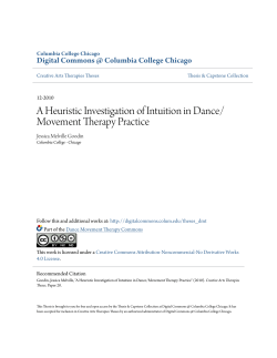 A Heuristic Investigation of Intuition in Dance/Movement Therapy
