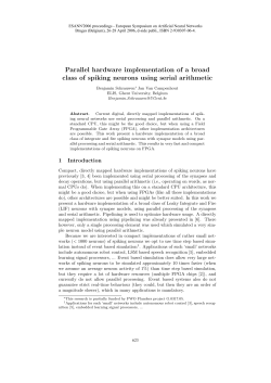 Parallel hardware implementation of a broad class of