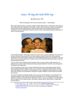 Nurture: The Ring that Holds the Keys