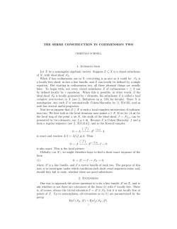 The Serre construction in codimension two