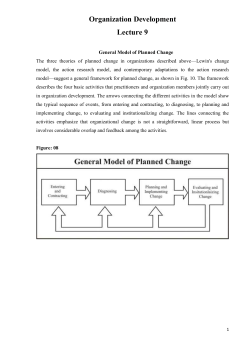 Organization Development Lecture 9