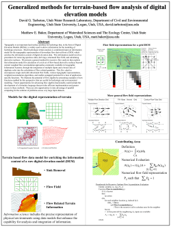 Generalized methods for terrain-based flow