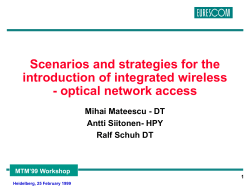 General Framework 1998