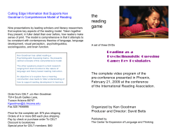 Reading as a Psycholinguistic Guessing Game