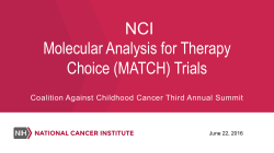 MATCH - Coalition Against Childhood Cancer
