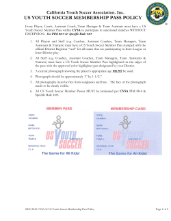 us youth soccer membership pass policy