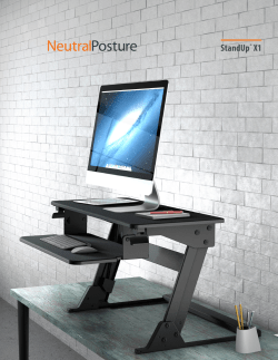 StandUp&reg; X1 - Neutral Posture