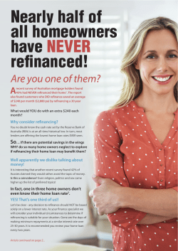 Nearly half of all homeowners have NEVER refinanced!