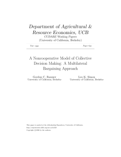 A Noncooperative Model of Collective Decision