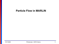 1 Particle Flow in MARLIN