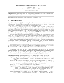 1 The algorithm