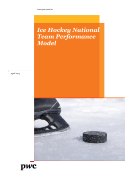 Ice Hockey National Team Performance Model