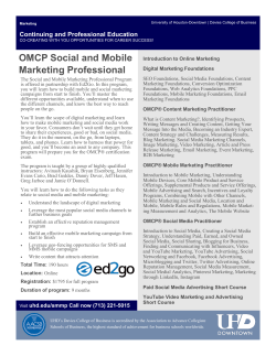 OMCP Social and Mobile Marketing Professional