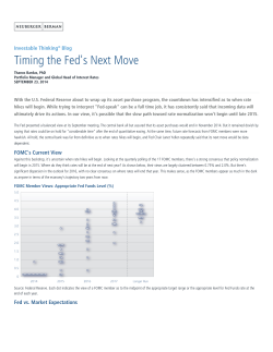 Timing the Fed`s Next Move