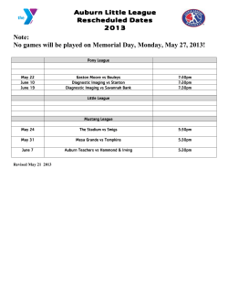 No games will be played on Memorial Day, Monday, May 27, 2013!