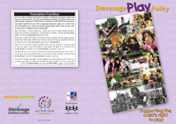 Play Policy 306.qxd - Stevenage Borough Council