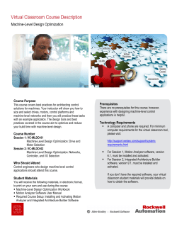 Machine-Level Design Optimization